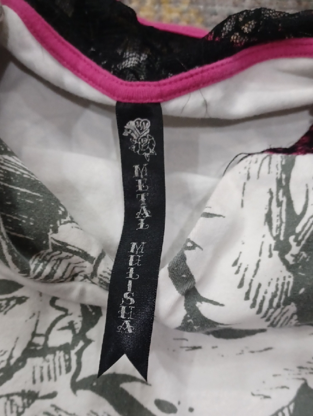 Y2K Metal Mulisha Graphic Print Cami Mini Dress - Picture 6 of 7